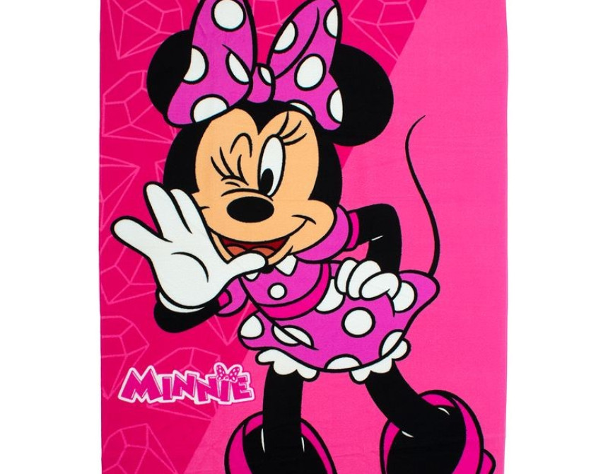 Πετσέτα Θαλάσσης Quick Dry Disney Home Minnie 269 70X140 Fuchsia-Pink 100% Microfiber