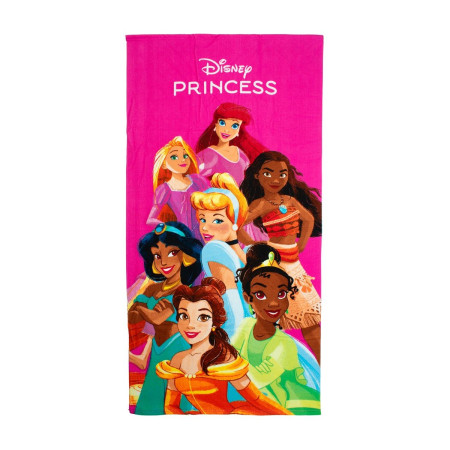 Πετσέτα Θαλάσσης Quick Dry Disney Home Princess 190 70X140 Fuchsia 100% Microfiber