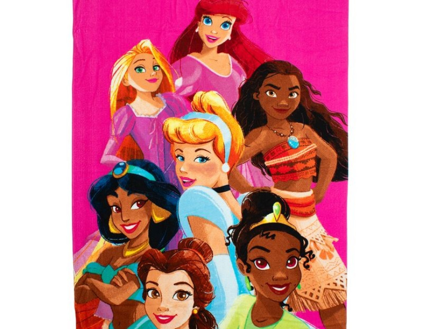 Πετσέτα Θαλάσσης Quick Dry Disney Home Princess 190 70X140 Fuchsia 100% Microfiber