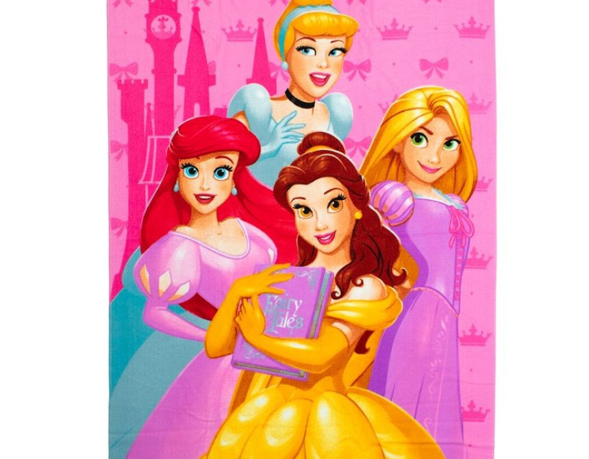 Πετσέτα Θαλάσσης Quick Dry Disney Home Princess 191 70X140 Baby Pink 100% Microfiber