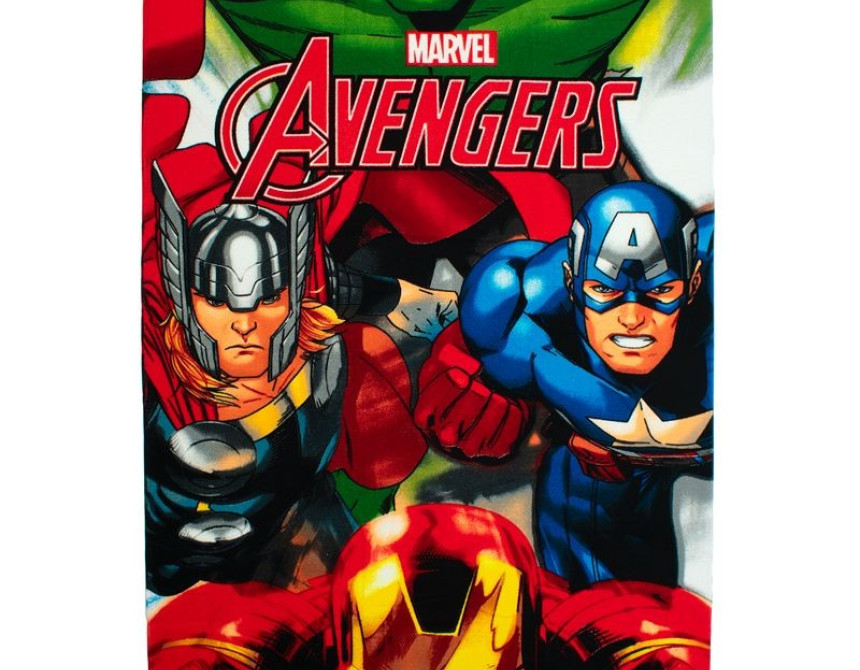 Πετσέτα Θαλάσσης Quick Dry Marvel Avengers 185 70X140 White 100% Microfiber