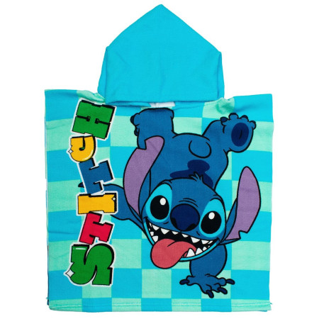 Πόντσο Θαλάσσης Quick Dry Disney Home Lilo & Stitch 196 50X100 Aqua-Sky Blue 100% Microfiber
