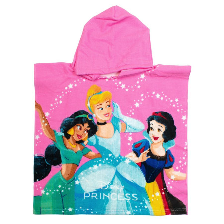 Πόντσο Θαλάσσης Quick Dry Disney Home Princess 192 50X100 Baby Pink 100% Microfiber