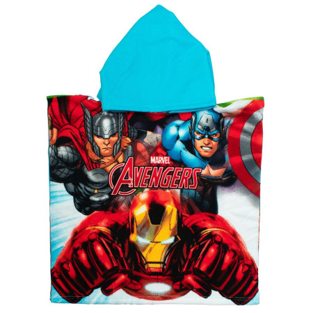 Πόντσο Θαλάσσης Quick Dry Marvel Avengers 198 50X100 White-Multi 100% Microfiber