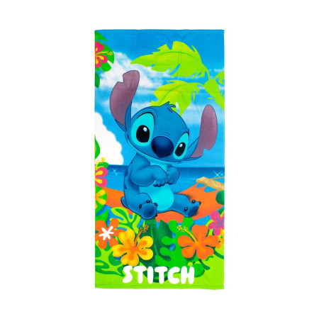 Πετσέτα Θαλάσσης Quick Dry Disney Home Lilo & Stitch 086 70X140 Blue-Green 100% Microfiber