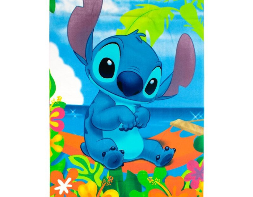 Πετσέτα Θαλάσσης Quick Dry Disney Home Lilo & Stitch 086 70X140 Blue-Green 100% Microfiber