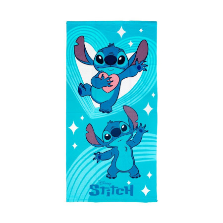 Πετσέτα Θαλάσσης Quick Dry Disney Home Lilo & Stitch 545 70X140 Sky Blue 100% Microfiber