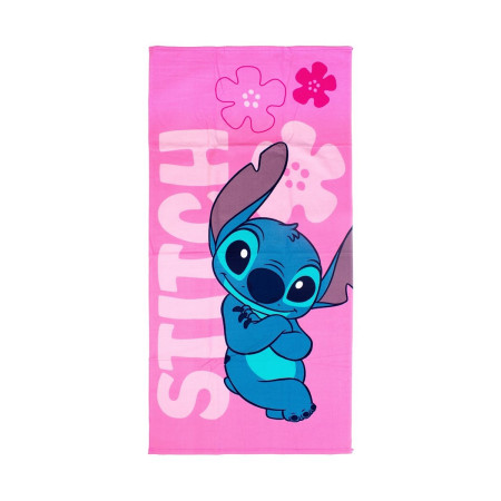 Πετσέτα Θαλάσσης Quick Dry Disney Home Lilo & Stitch 548 70X140 Pale Pink 100% Microfiber