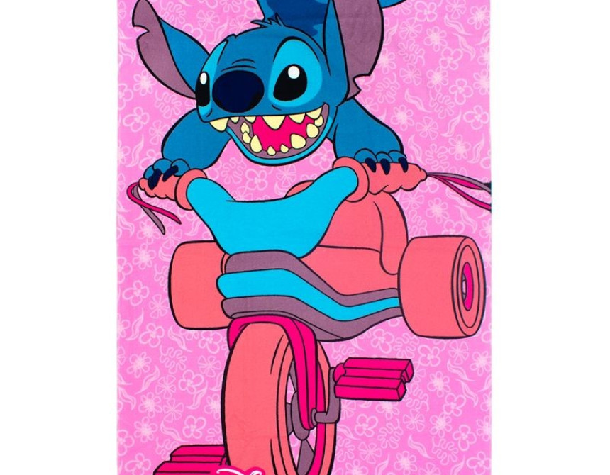 Πετσέτα Θαλάσσης Quick Dry Disney Home Lilo & Stitch 557 70X140 Pink 100% Microfiber