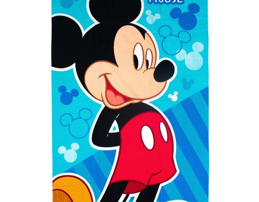 Πετσέτα Θαλάσσης Quick Dry Disney Home Mickey 376 70X140 Sky Blue 100% Microfiber
