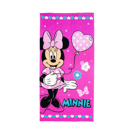Πετσέτα Θαλάσσης Quick Dry Disney Home Minnie 335 70X140 Pink 100% Microfiber