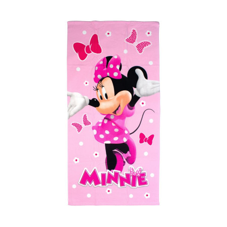 Πετσέτα Θαλάσσης Quick Dry Disney Home Minnie 542 70X140 Baby Pink 100% Microfiber