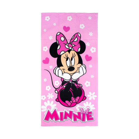 Πετσέτα Θαλάσσης Quick Dry Disney Home Minnie 543 70X140 Baby Pink 100% Microfiber
