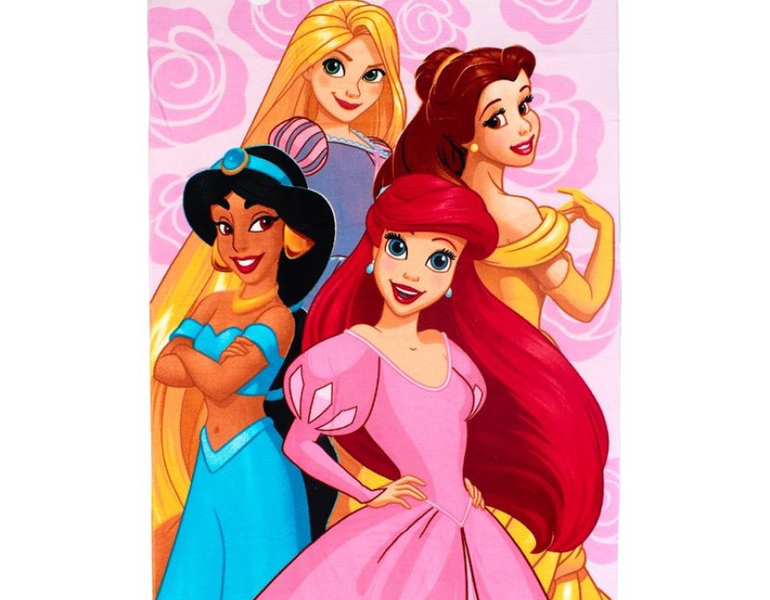 Πετσέτα Θαλάσσης Quick Dry Disney Home Princess 334 70X140 Pastel Lilac 100% Microfiber