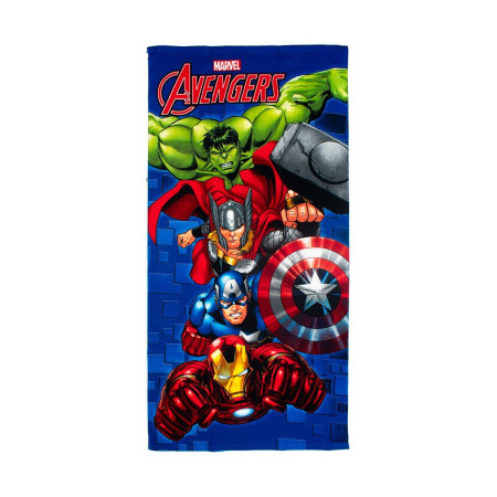 Πετσέτα Θαλάσσης Quick Dry Marvel Avengers 052 70X140 Blue 100% Microfiber