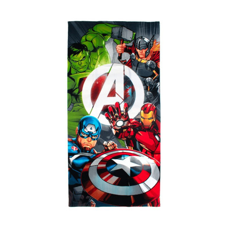 Πετσέτα Θαλάσσης Quick Dry Marvel Avengers 553 70X140 White 100% Microfiber