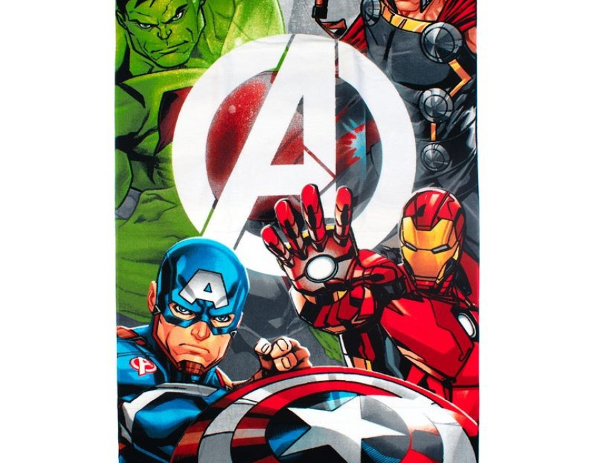 Πετσέτα Θαλάσσης Quick Dry Marvel Avengers 553 70X140 White 100% Microfiber
