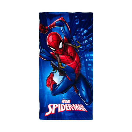 Πετσέτα Θαλάσσης Quick Dry Marvel Spider-Man 375 70X140 Blue 100% Microfiber
