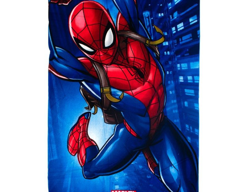 Πετσέτα Θαλάσσης Quick Dry Marvel Spider-Man 375 70X140 Blue 100% Microfiber