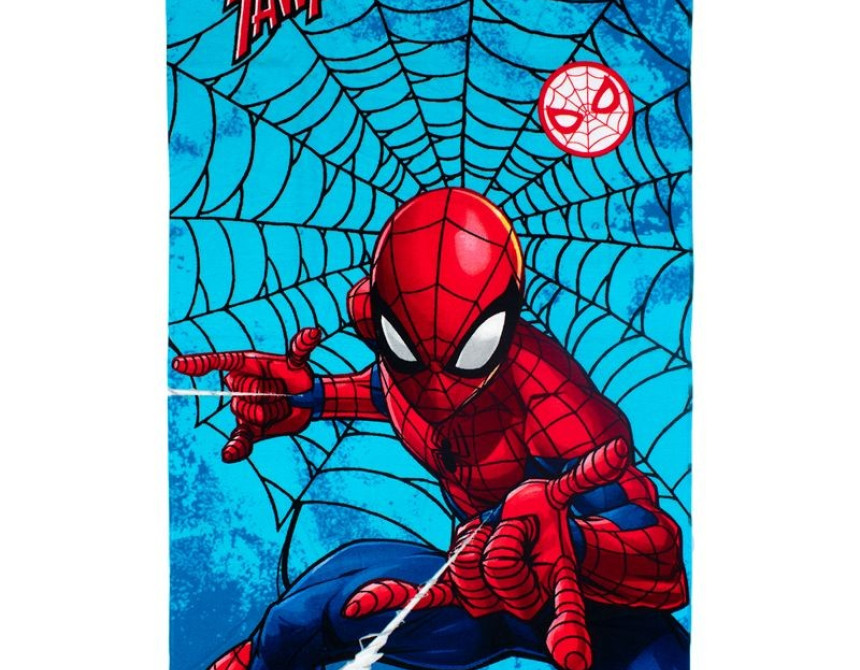 Πετσέτα Θαλάσσης Quick Dry Marvel Spider-Man 549 70X140 Sky Blue 100% Microfiber