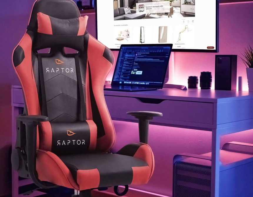 Καρέκλα Gaming Raptor Alyx-Kokkino