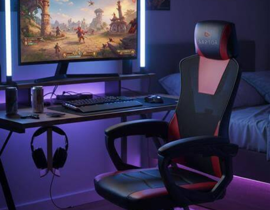Καρέκλα Gaming Raptor Ace-Kokkino