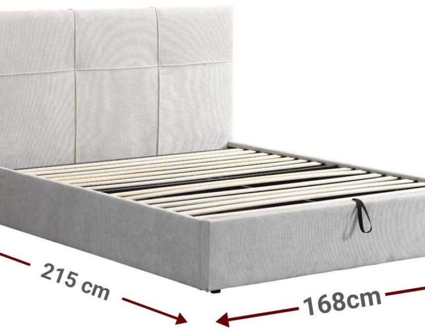 Επενδυμένο κρεβάτι Raziel-Mpez-160x200-Lift-Storage
