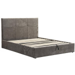 Επενδυμένο κρεβάτι Raziel-Kafe-160x200-Lift-Storage