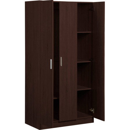Ντουλάπα Wilson 3D τρίφυλλη-Wenge