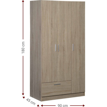 Ντουλάπα Wilson 3DS τρίφυλλη-Leuko