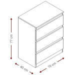 Συρταριέρα Juniper 3S-Fusiko