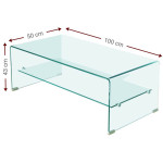 Τραπεζάκι σαλονιού Crystal Shelf