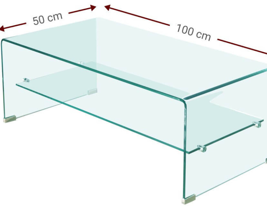 Τραπεζάκι σαλονιού Crystal Shelf