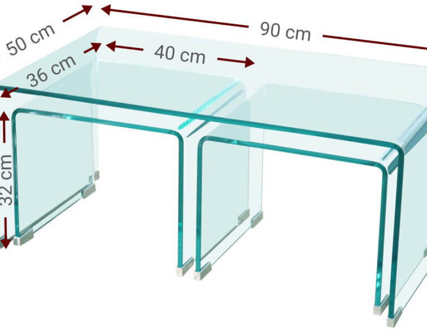Τραπεζάκια σαλονιού Crystal Plus