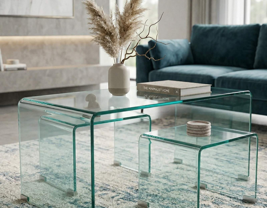 Τραπεζάκια σαλονιού Crystal Plus