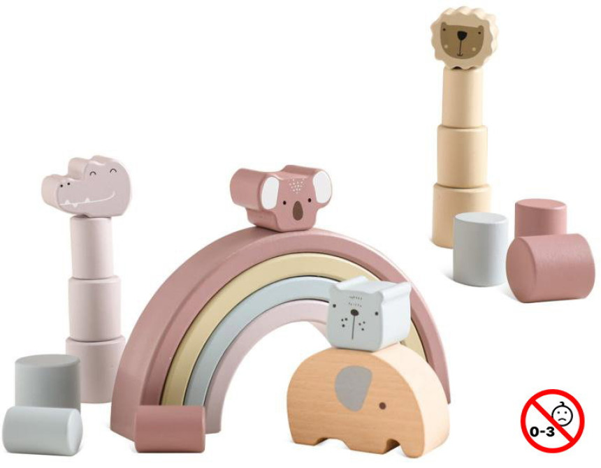 Παιδικό σετ με τουβλάκια Joyland Animal Blocks