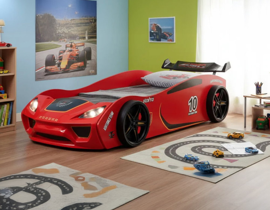 Παιδικό κρεβάτι Vento Eco Sportline-Κόκκινο