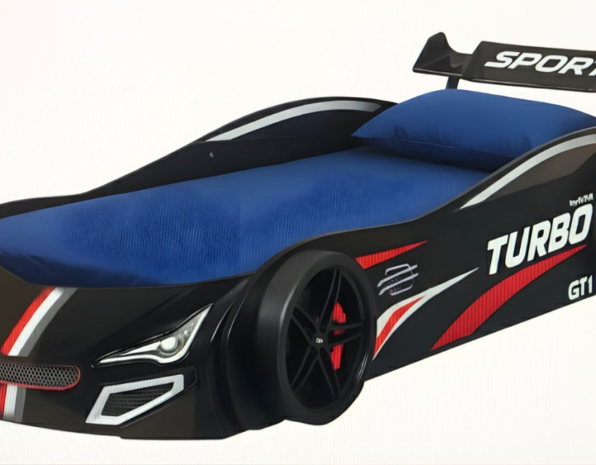 Κρεβάτι παιδικό Turbo plus-Μαύρο