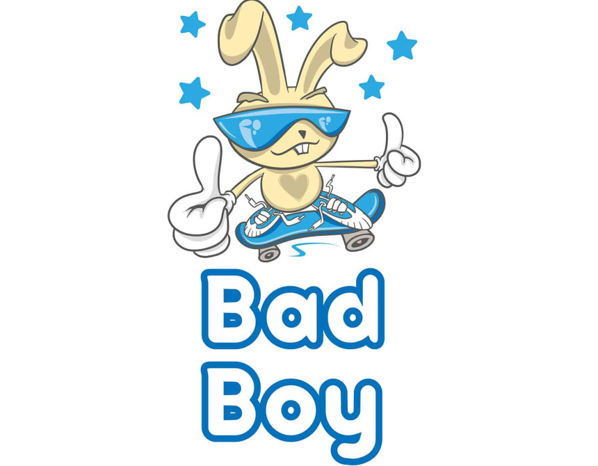 Bad Boy αυτοκόλλητα τοίχου XS (11006)