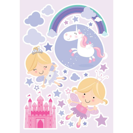 Happy Fairies αυτοκόλλητα τοίχου L (18106)