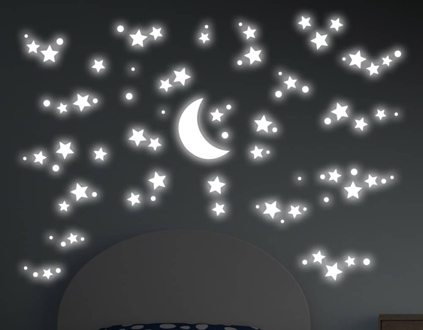 Starry Night φωσφορίζοντα τοίχου L (18109)