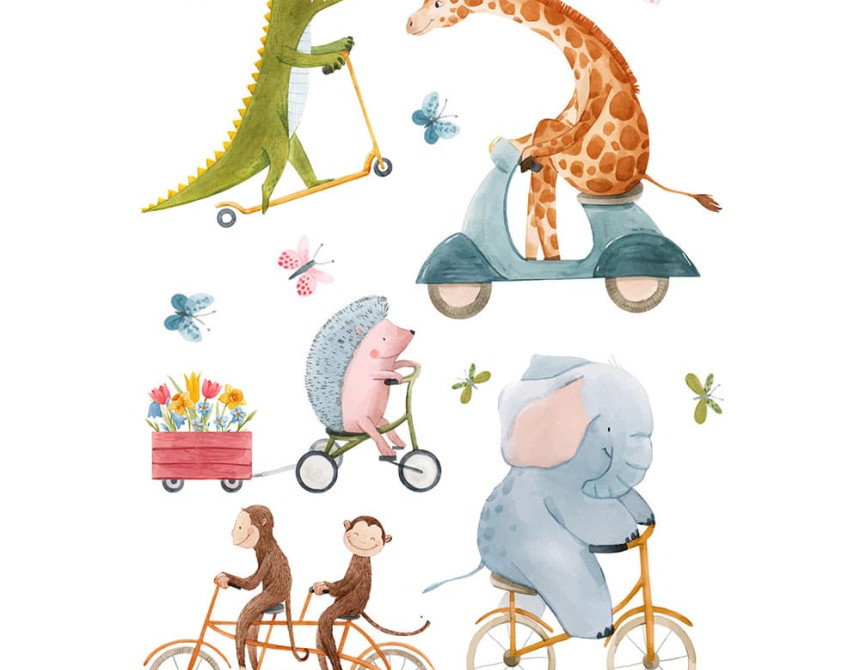 Riding Animals αυτοκόλλητα τοίχου L (18117)