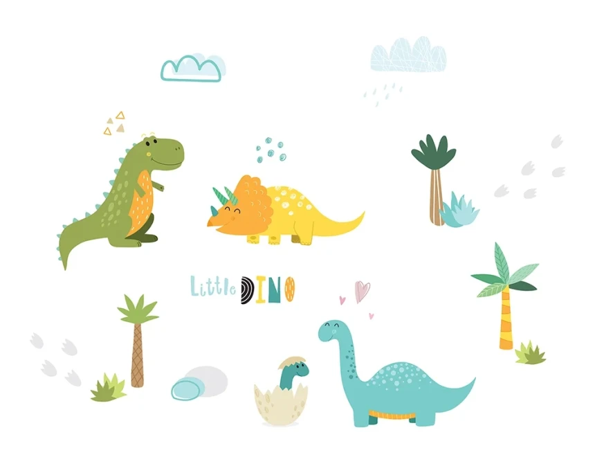 Dinosaurs αυτοκόλλητα τοίχου XL (18315)