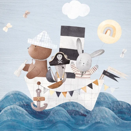 Smiling Friends Sailing ξύλινο κάδρο (21222)