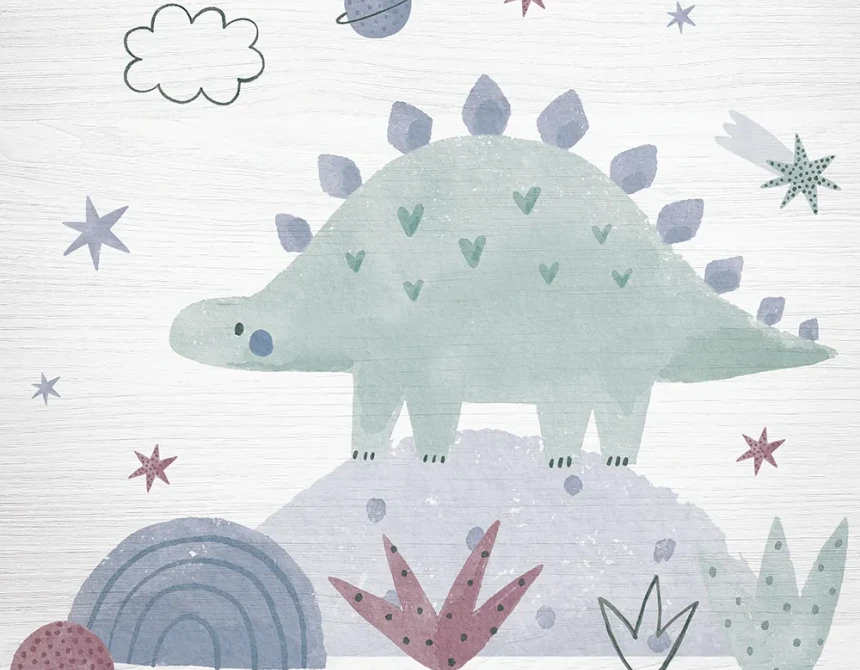 Stegosaurus ξύλινο κάδρο (21224)
