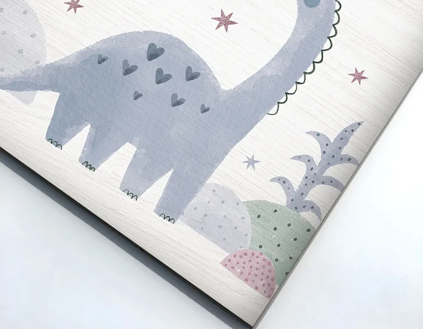 Violet Diplodocus ξύλινο κάδρο (21225)