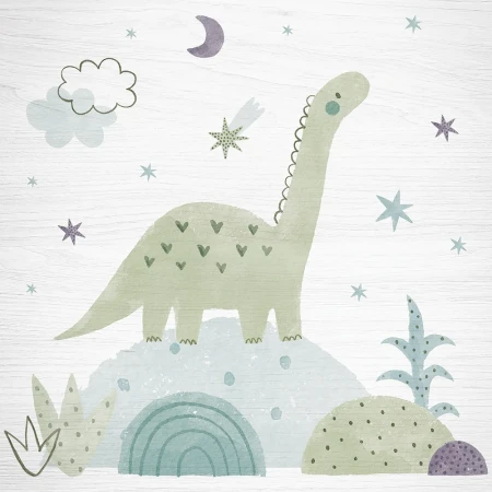 Green Apatosaurus ξύλινο κάδρο (21226)