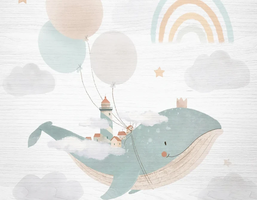 Flying Whale ξύλινο κάδρο (21233)