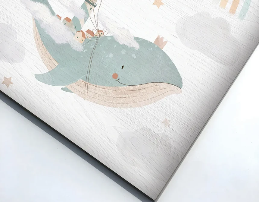 Flying Whale ξύλινο κάδρο (21233)