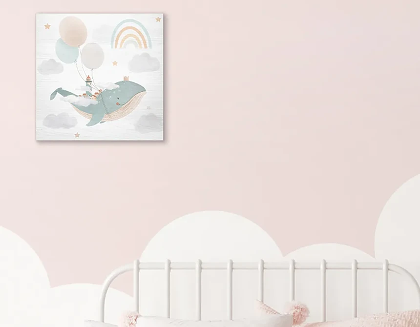 Flying Whale ξύλινο κάδρο (21233)